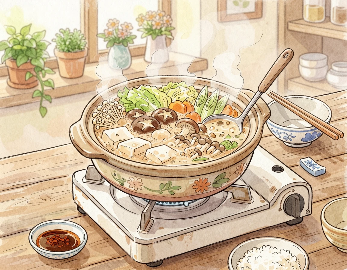 20분 컷! 통풍 요산 수치 낮추는 음식, 두부 버섯 들깨 전골 만들기