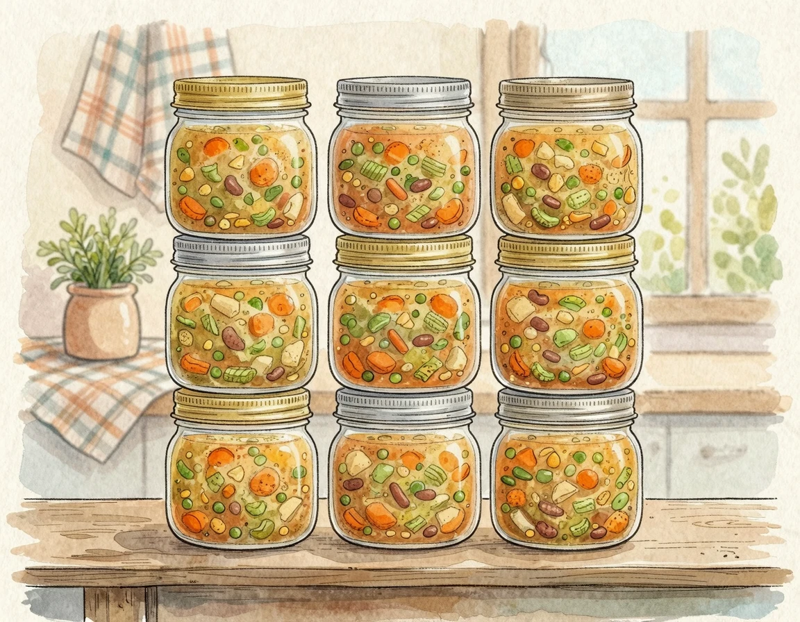 유리 용기에 소분된 마녀스프